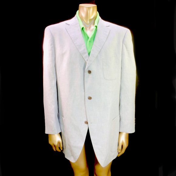 Hugo Boss Gray Linen Sport Coat Blazer